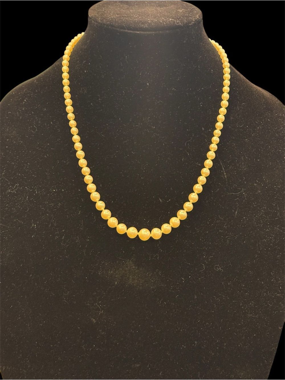 Hobe Classic Cream Vintage Bead Necklace - Women Jewelry